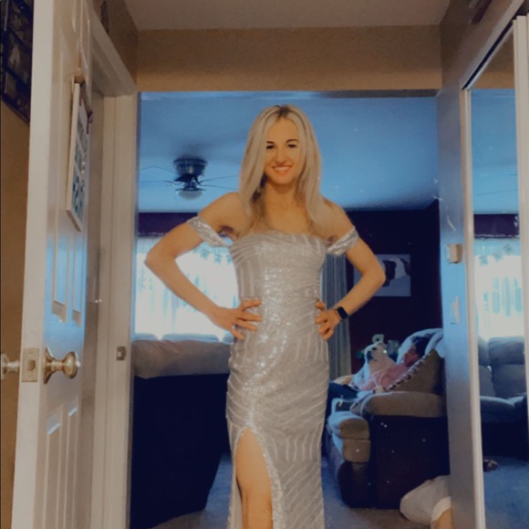 Silver sparkle dress - Picture 2 of 2